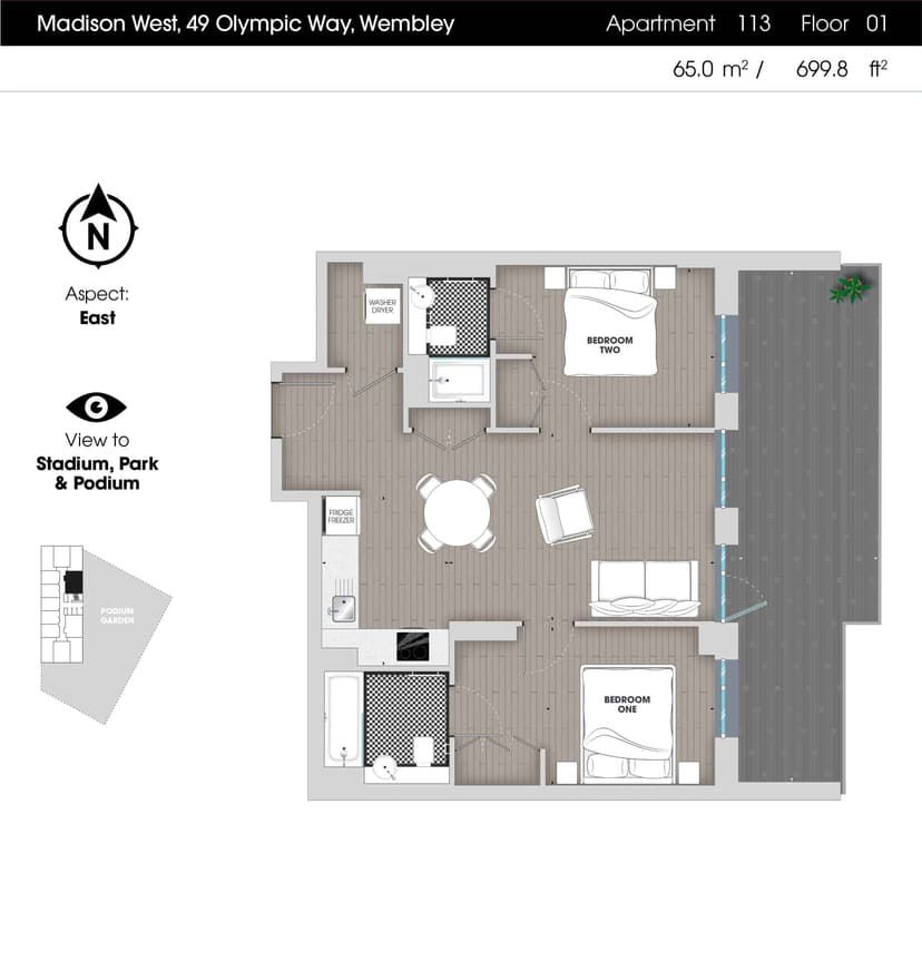 2 Bedroom Apartment - Image 79