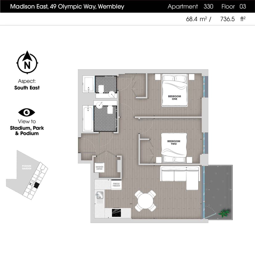 2 Bedroom Apartment - Image 23