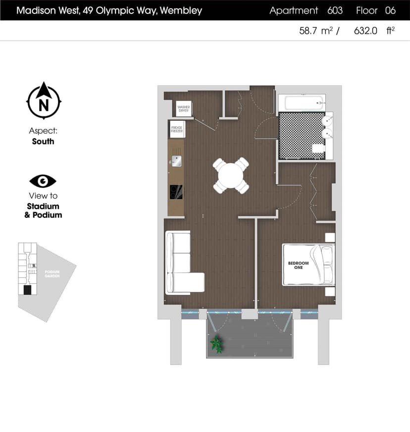 1 Bedroom Apartment - Image 107