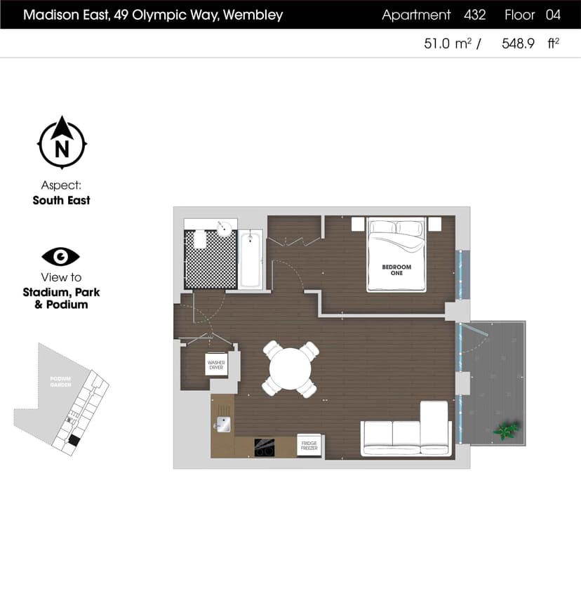 1 Bedroom Apartment - Image 17