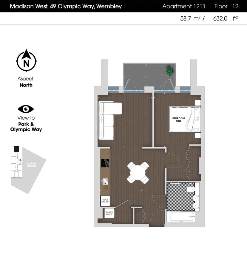 1 Bedroom Apartment - Image 140