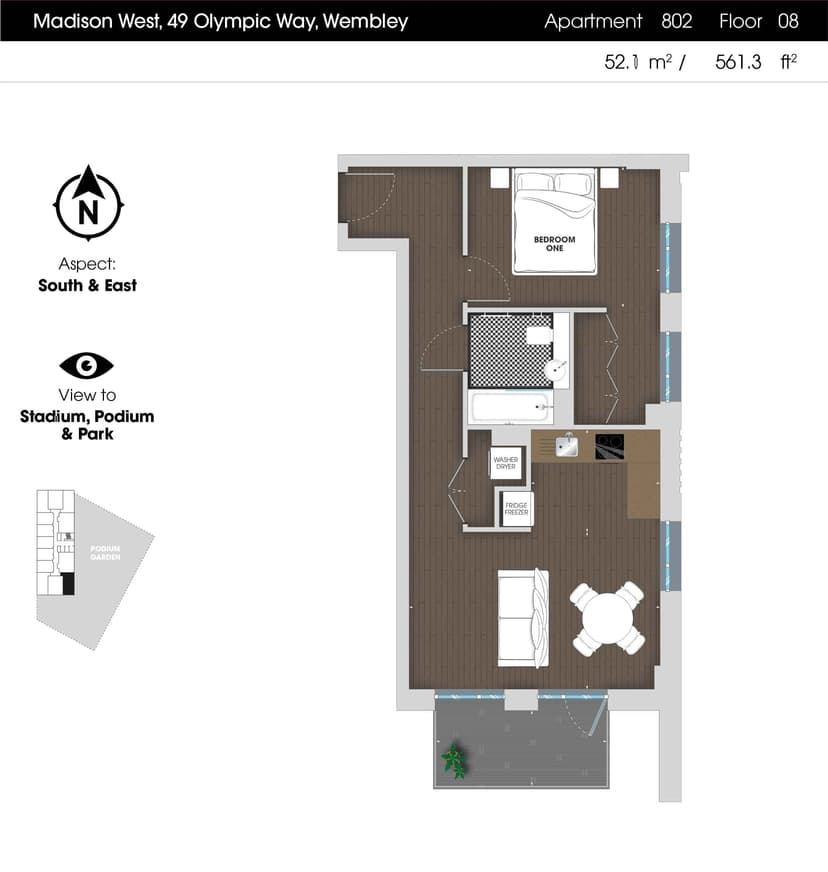 1 Bedroom Apartment - Image 120