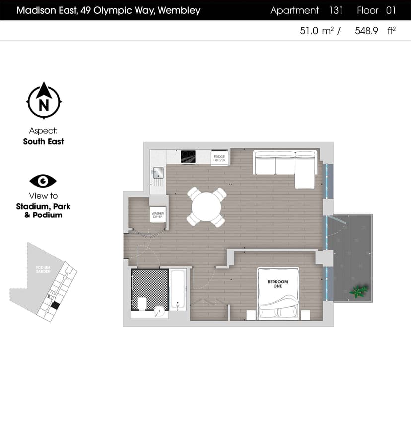 1 Bedroom Apartment - Image 33