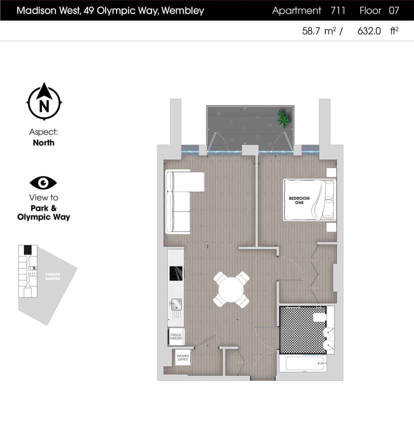 1 Bedroom Apartment - Image 113