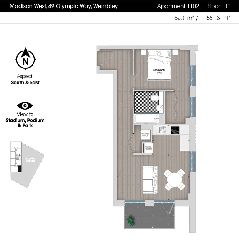 1 Bedroom Apartment - Image 138