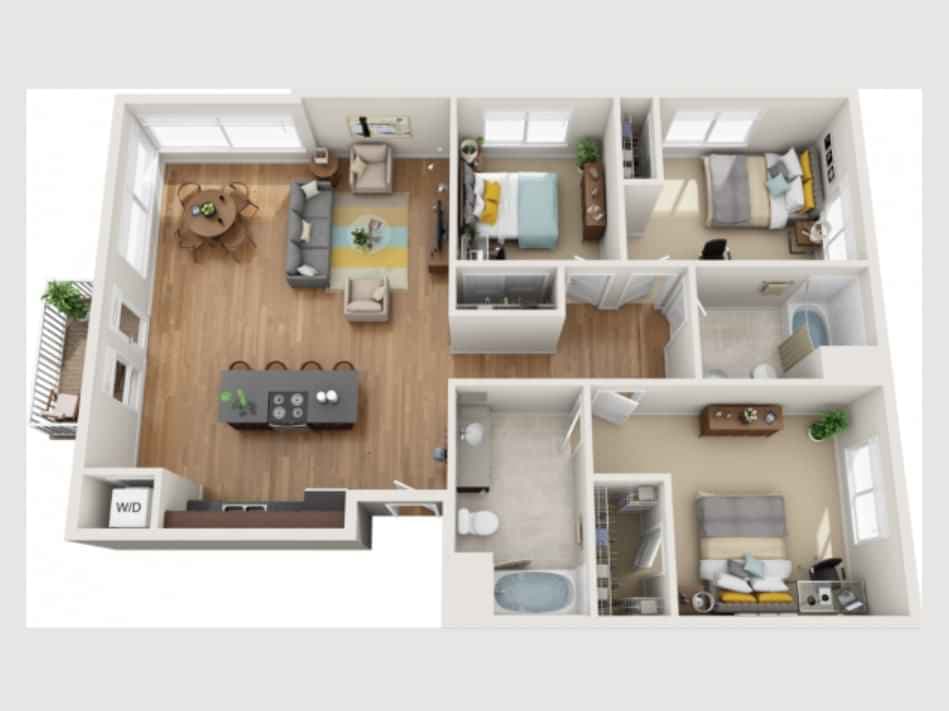 Private Room - Private Bath (3 Bed - 3 Bath) - Image 3