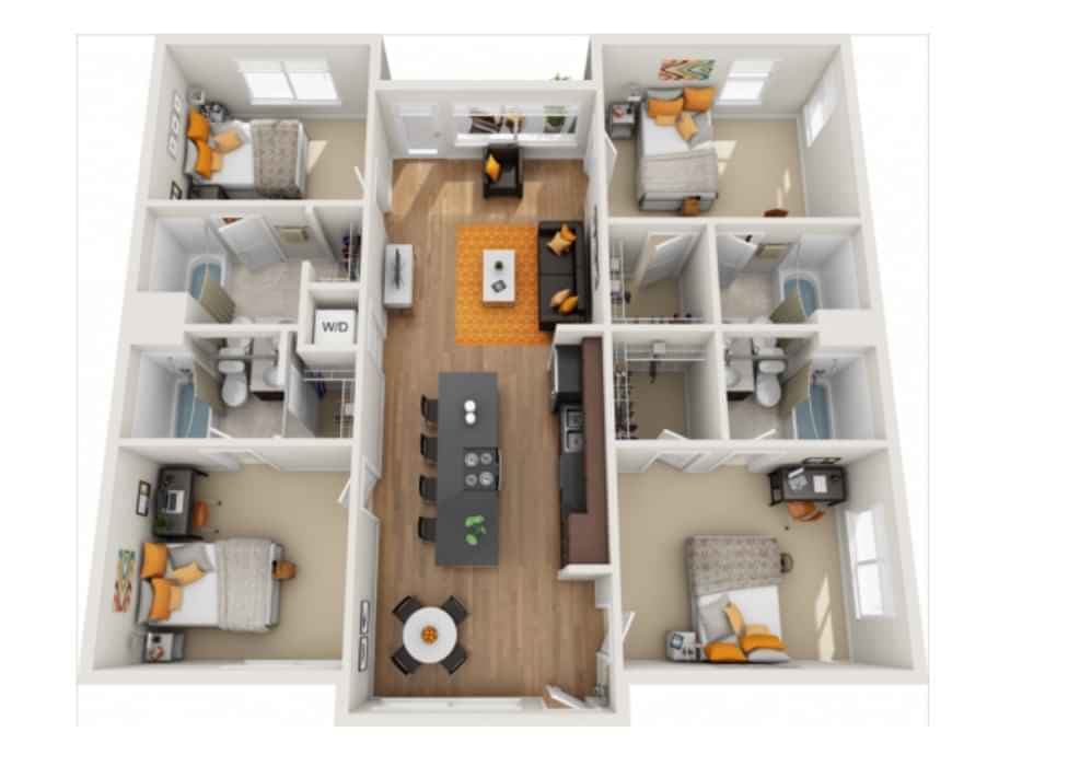 Private Room - Private Bath (4 Bed - 4 Bath) - Image 2