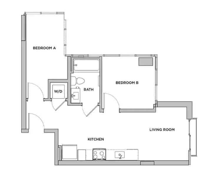 2 Bed 1 Bath - Image 2