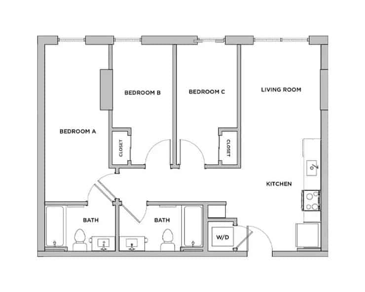 3 Bed 2 Bath  - Image 3