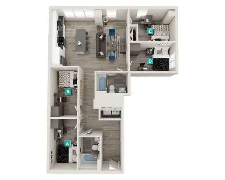 4 Bed 2 Bath - Image 2