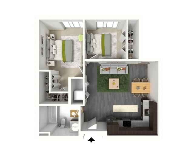 Private Room - Shared Bath (2 bed - 1 bath) - Image 2