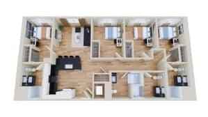 4 Bedroom - 2 Bathroom (1026 Sq.ft)