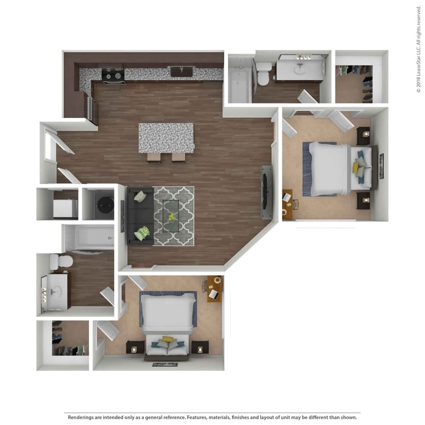 B1 - Private Room (2 bed 2 bath)