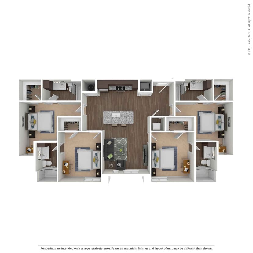D1 - Private Room (4 bed 4 bath)
