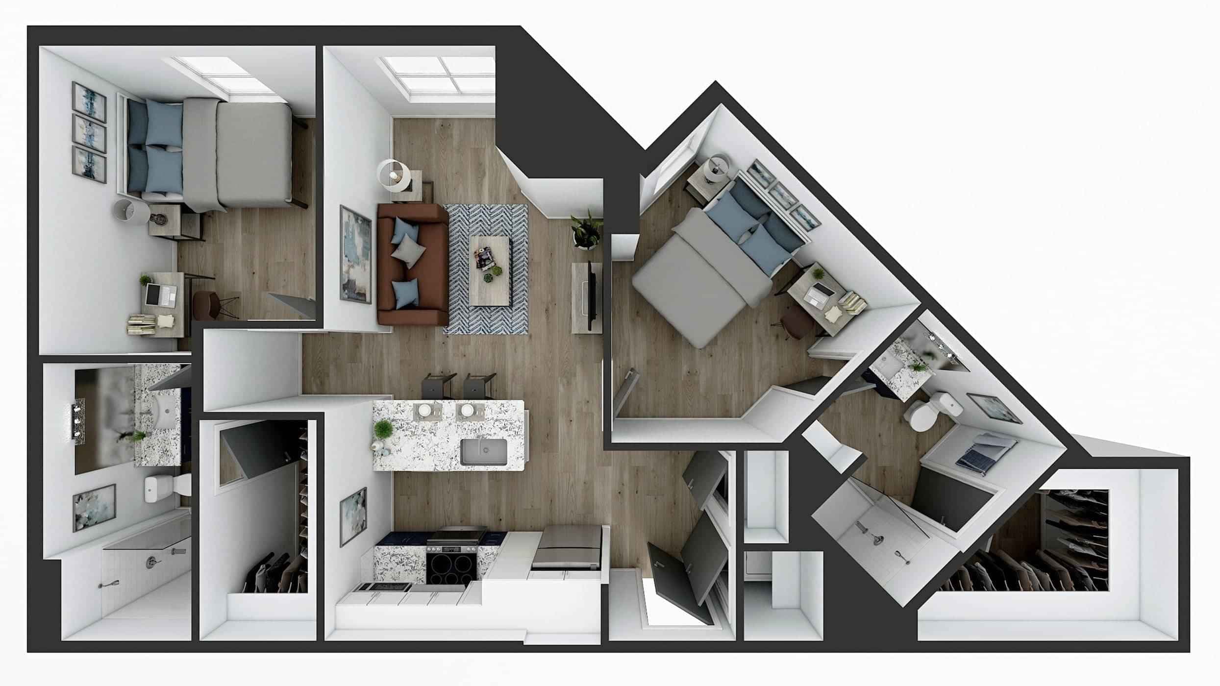 2 Bedroom 2 Bathroom Apartment - Image 3
