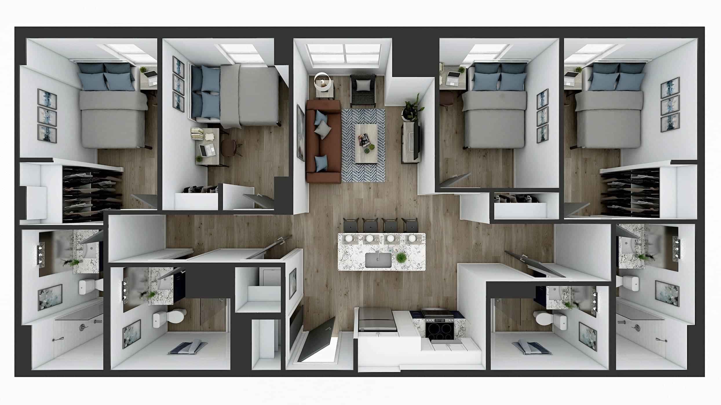 4 Bedroom 4 Bathroom Apartment - Image 4