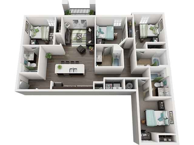 4 Bed 4 Bath Madison