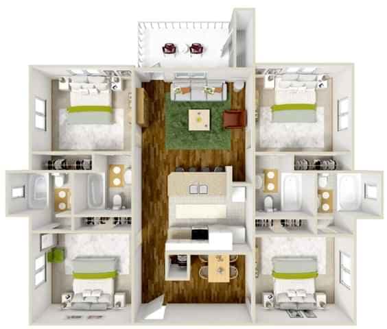 4 Bedroom 4 Bathroom