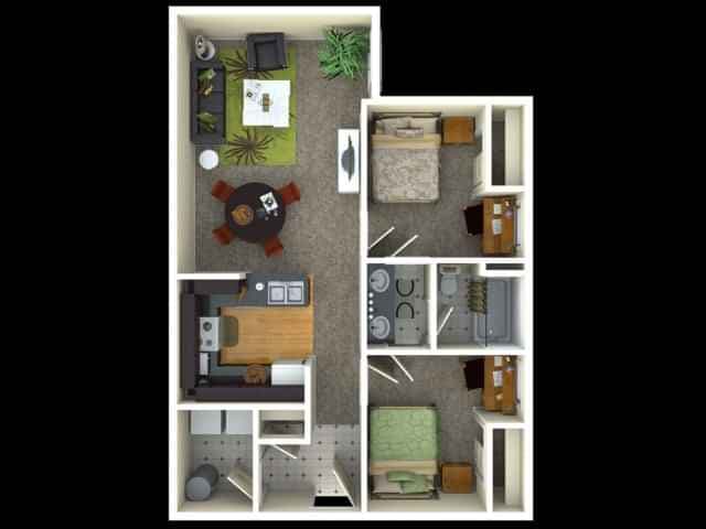 2 Bedroom 1 Bathroom